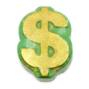 Lucky Dollar Crystal Infused Bath Bomb