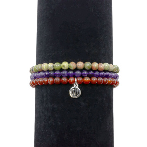 Virgo Zodiac Crystal Bracelet Set