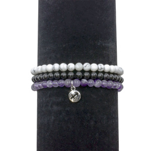 Sagittarius Zodiac Crystal Bracelet Set