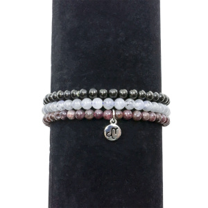 Capricorn Zodiac Crystal Bracelet Set