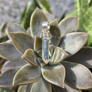 Angel Aura Quartz Wire Wrapped Pendant