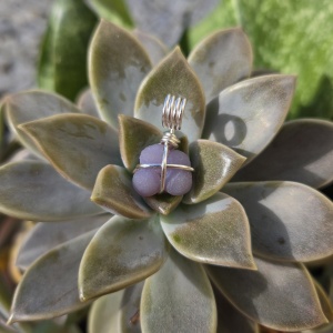 Grape Agate Wire Wrapped Pendant
