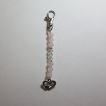 Heart (Love) Gemstone Keyring by A Crystal Passion