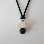 Rose Quartz Angel Necklace by A Crystal Passion