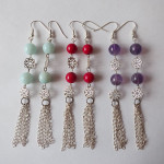 Long Gemstone Earrings by A Crystal Passion