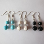 Short Gemstone Earrings by A Crystal Passion