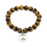 Tiger Eye Bracelet with Charms